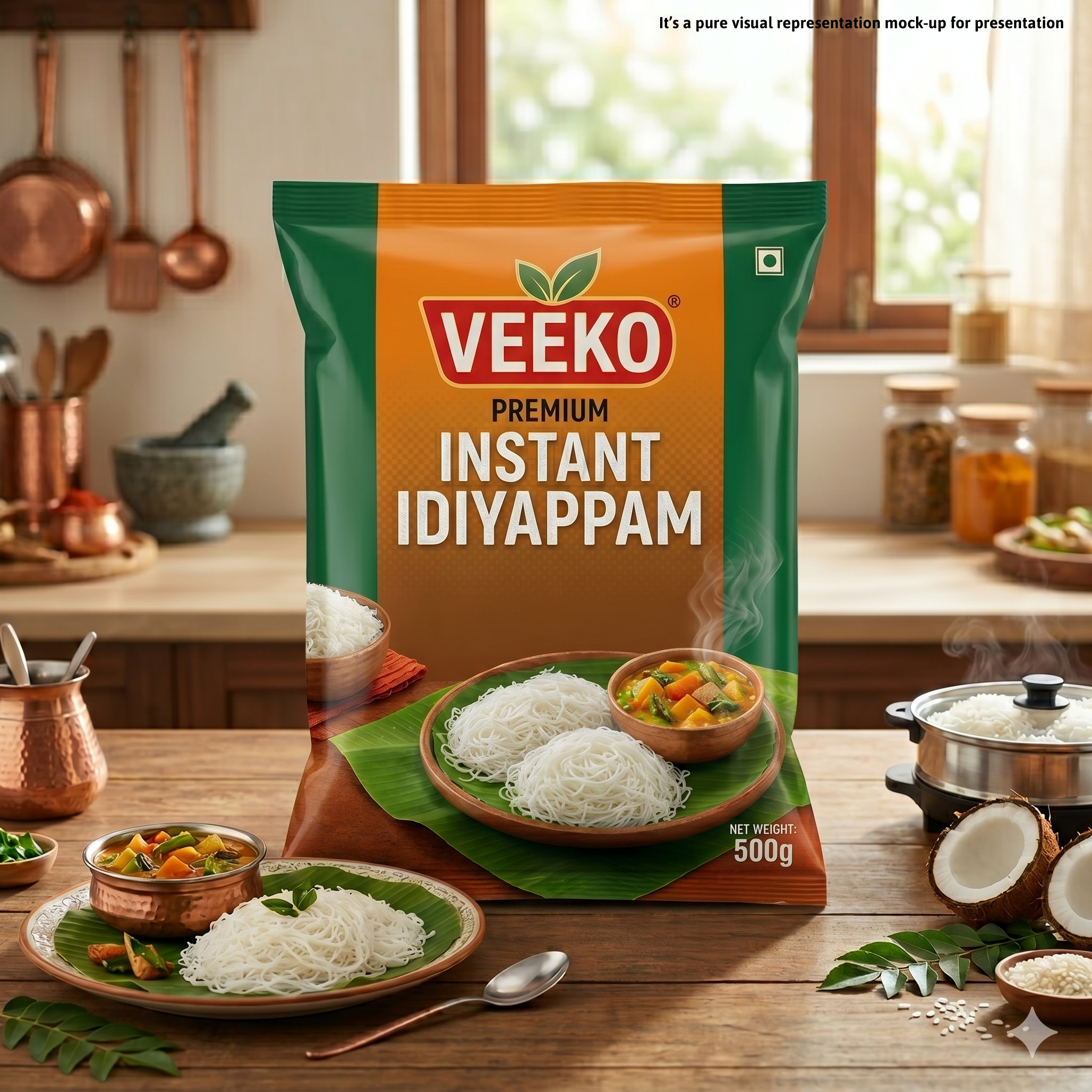 Instant Idiiyappam 500gm [READY-TO-COOK]