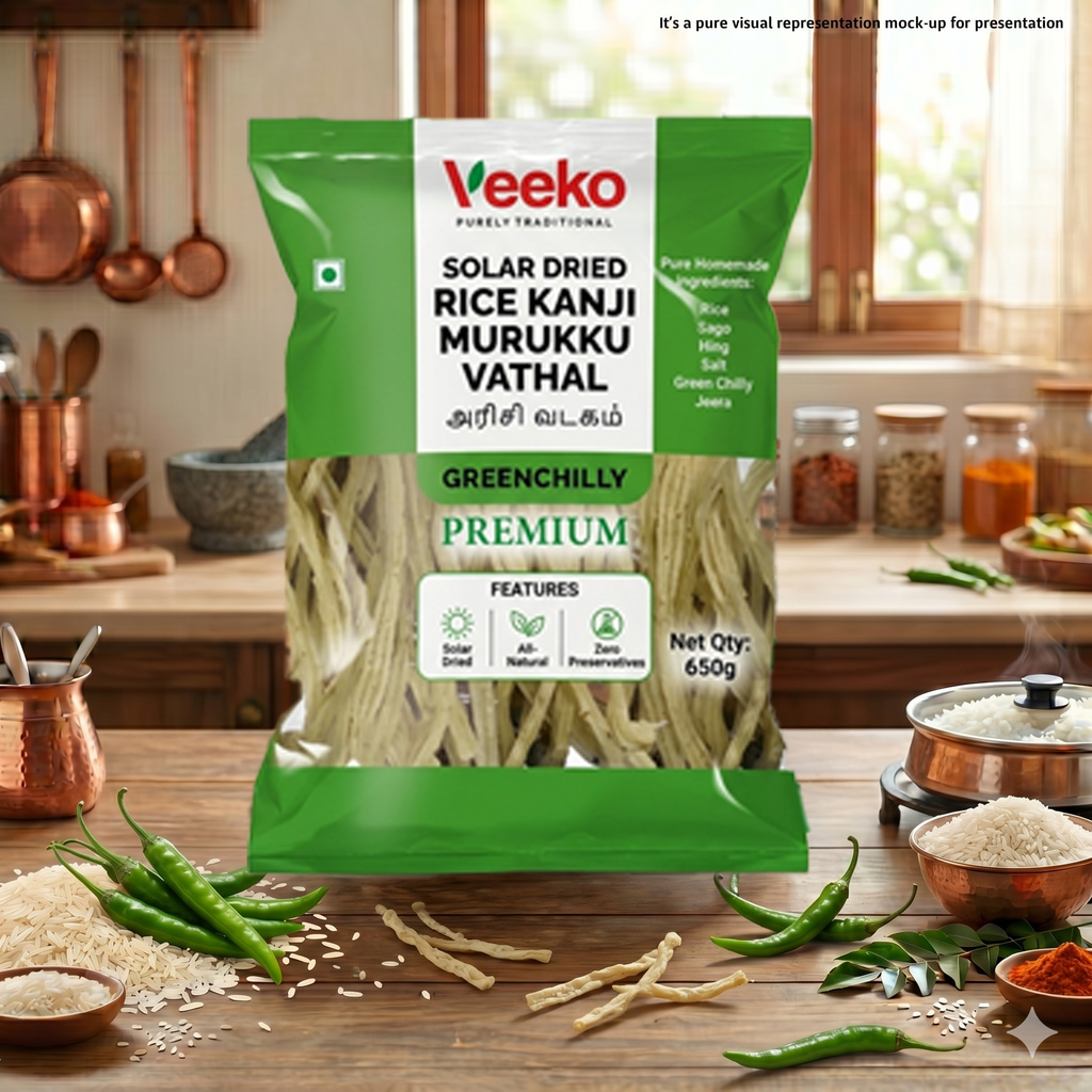 Solar Dried Rice Kanji Murukku Vadagam 650gm